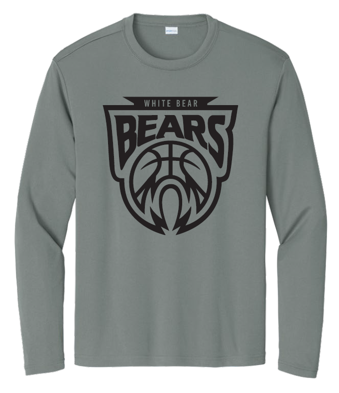 Grey Sport-Tek Long Sleeve T-shirt
