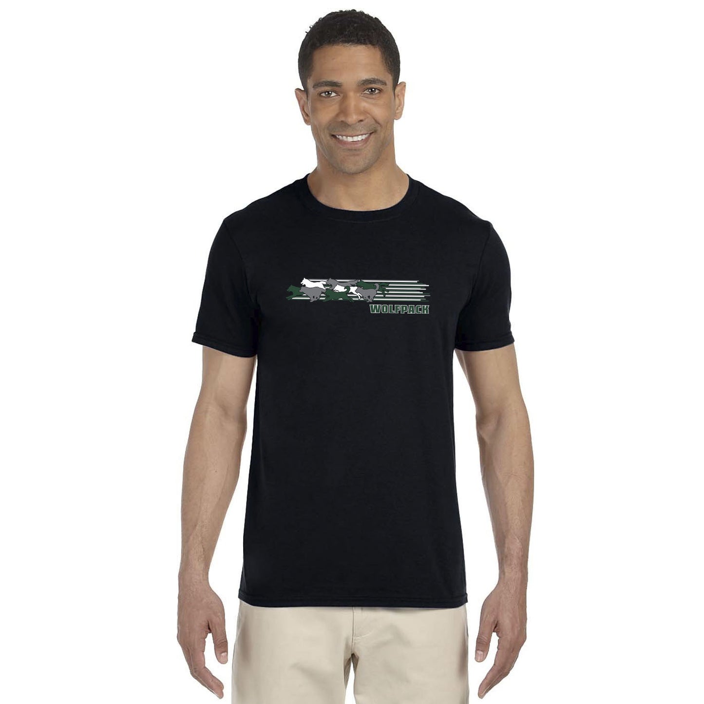 Black Gildan Adult Softstyle T-shirt