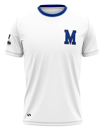 White No-Button Baseball Jersey