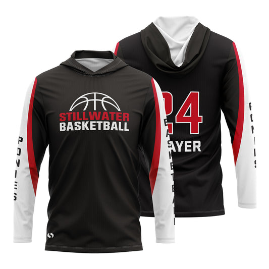 Black Hooded Shooting Shirt