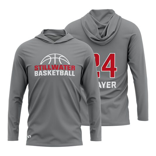 Grey Hooded Shooting Shirt