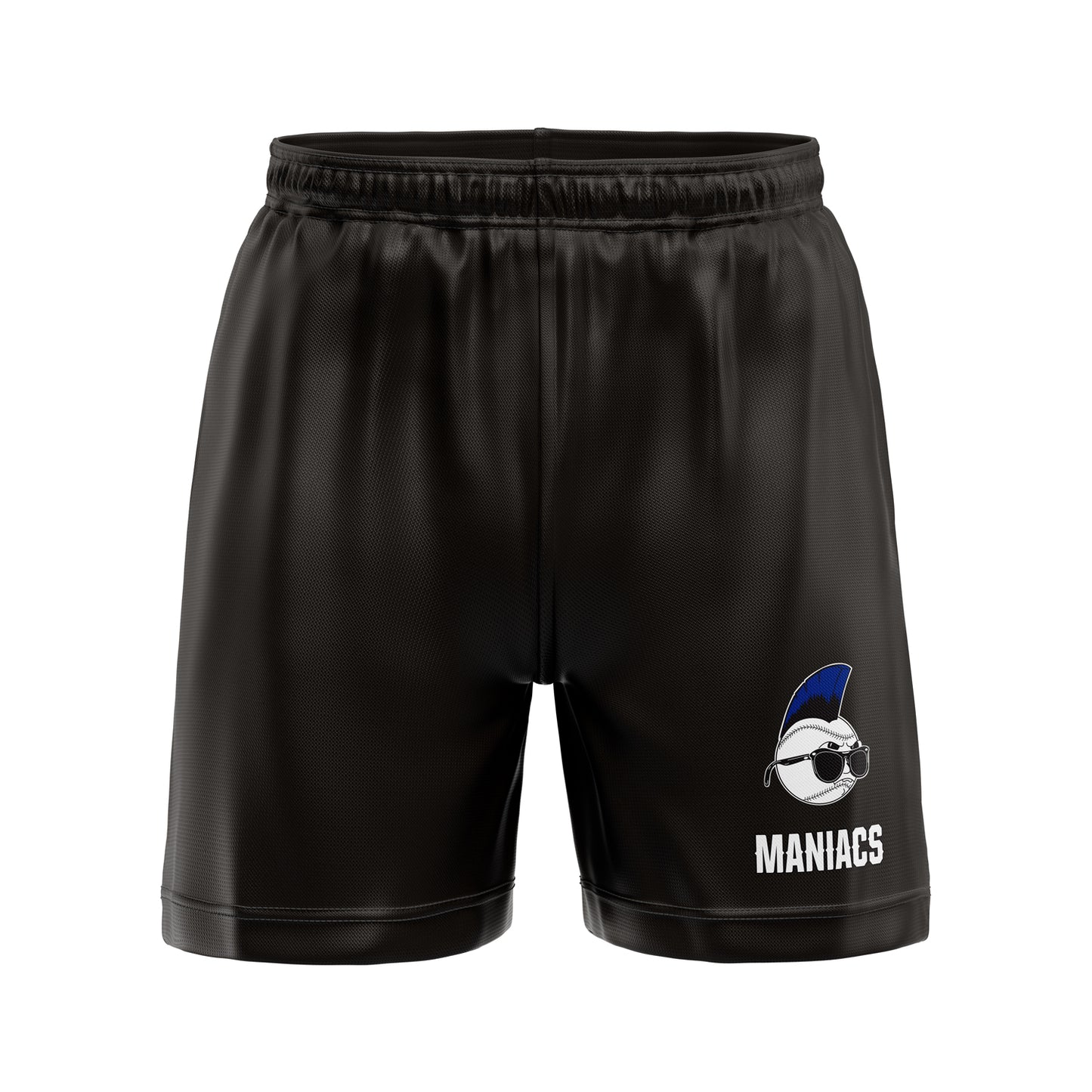 Black Maniacs Shorts (7" inseam)