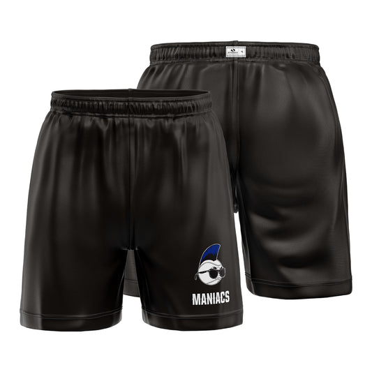 Black Maniacs Shorts (7" inseam)