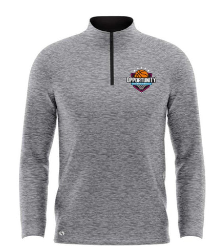 Grey Heathered Men's Quarter Zip