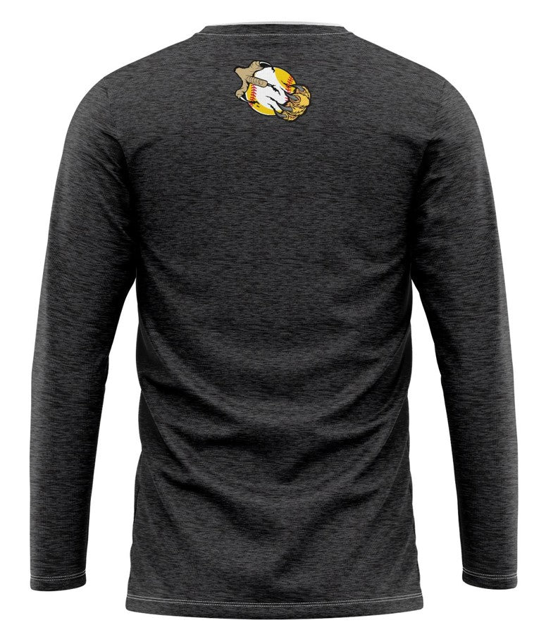 Heathered Black Long Sleeve T-shirt